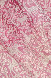Handwoven Pink Banarasi Katan Silk Saree