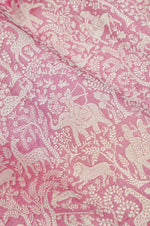 Handwoven Pink Banarasi Katan Silk Saree