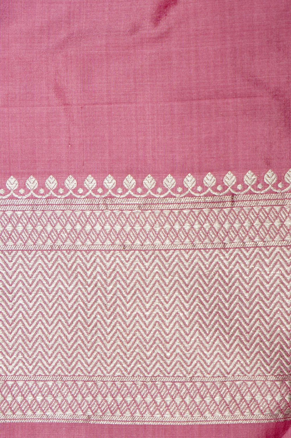 Handwoven Pink Banarasi Katan Silk Saree