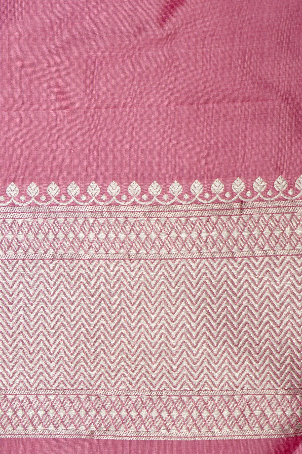 Handwoven Pink Banarasi Katan Silk Saree