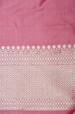 Handwoven Pink Banarasi Katan Silk Saree