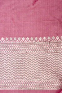 Handwoven Pink Banarasi Katan Silk Saree