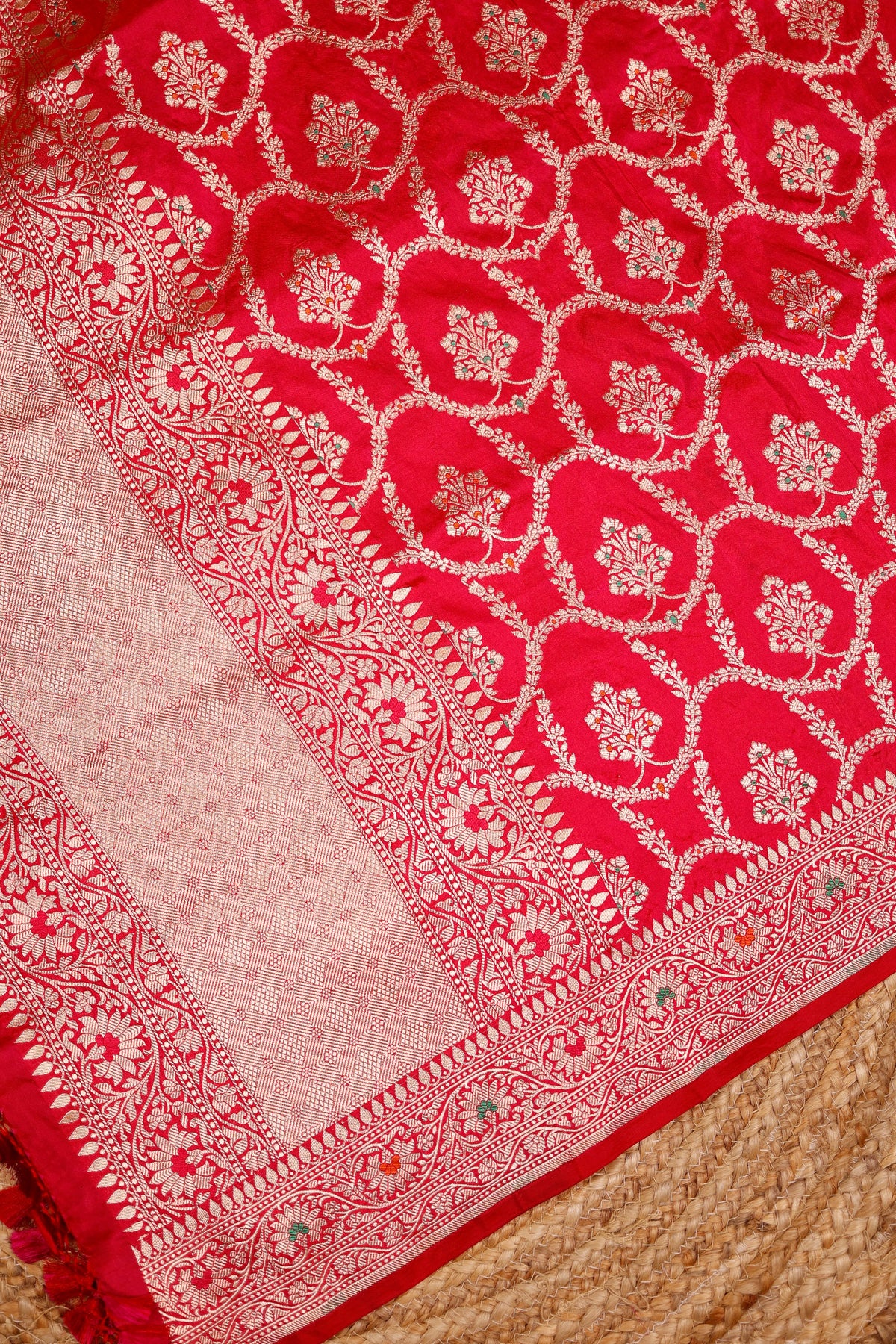Handwoven Pink Banarasi Katan Silk Suit