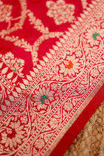 Handwoven Pink Banarasi Katan Silk Suit
