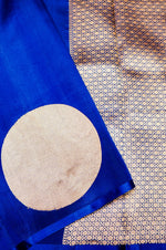 Handwoven Blue Banarasi Katan Soft Silk Saree