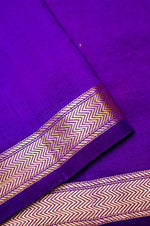 Handwoven Purple Banarasi Katan Soft Silk Saree
