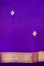 Handwoven Purple Banarasi Katan Soft Silk Saree