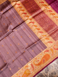 Handwoven Banarasi Tussar Silk Saree