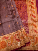 Handwoven Banarasi Tussar Silk Saree
