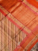 Handwoven Banarasi Tussar Silk Saree