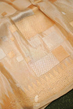 Handwoven Off White Banarasi Katan Silk Saree