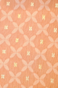 Designer Pastel Orange Chanderi Silk Suit