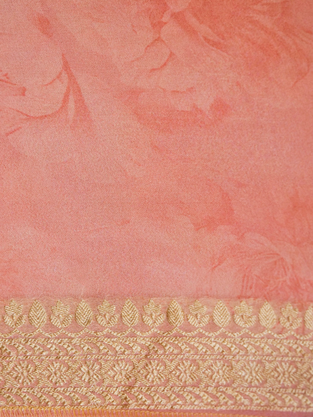 Handwoven Pink Banarasi Khaddi Georgette  Saree