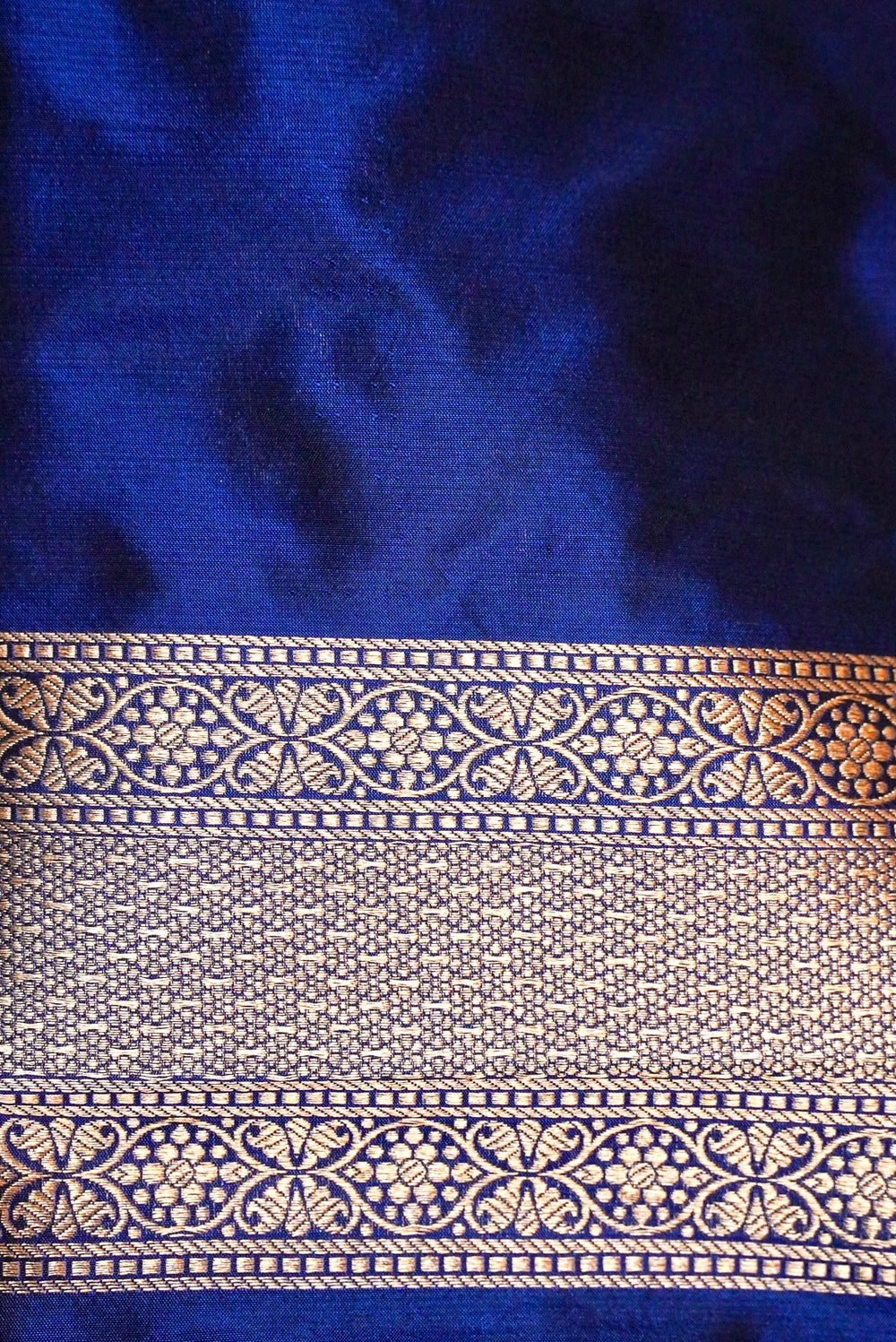 Handwoven Blue Banarasi Katan Silk Saree