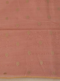 Handwoven Peach Banarasi Moonga Silk Suit