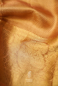 Handwoven Banarsi Rose Gold Tissue Silk Saree