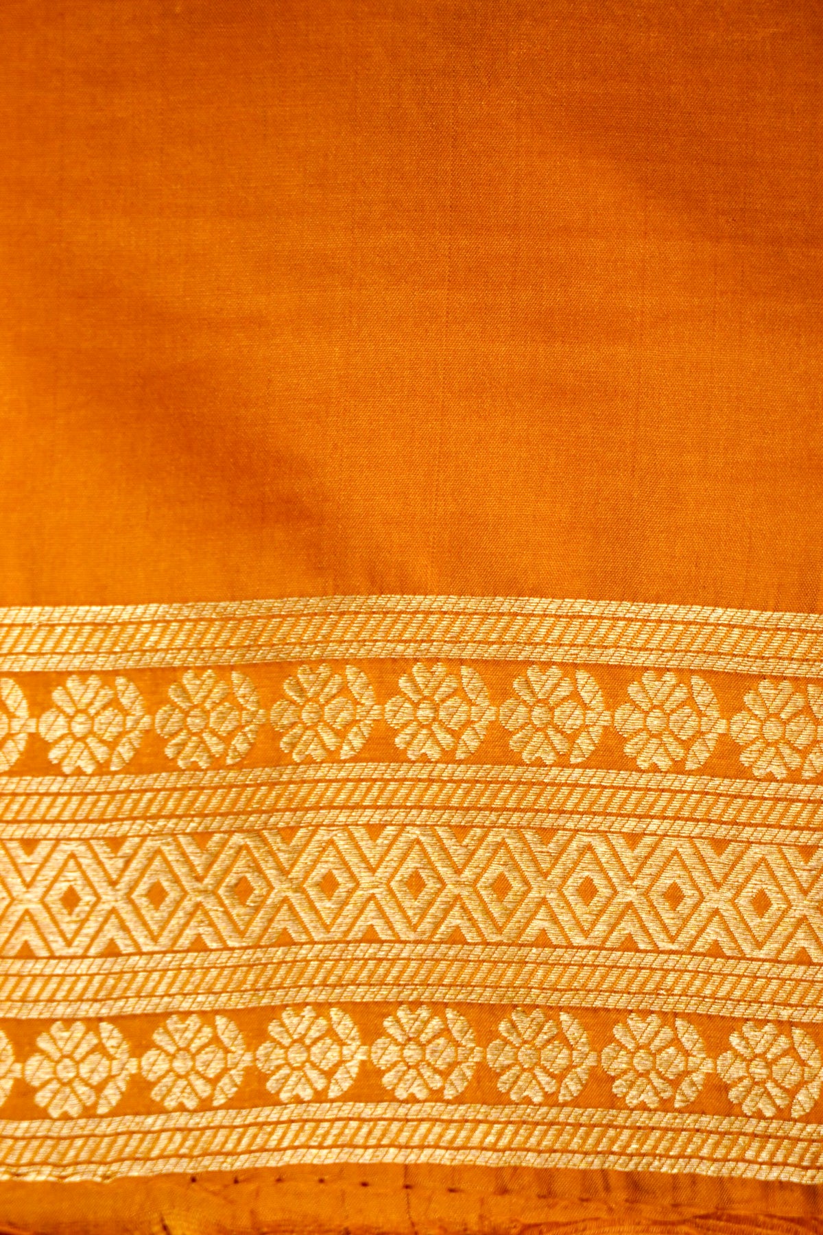 Handwoven Yellow Banarasi Katan Silk Saree