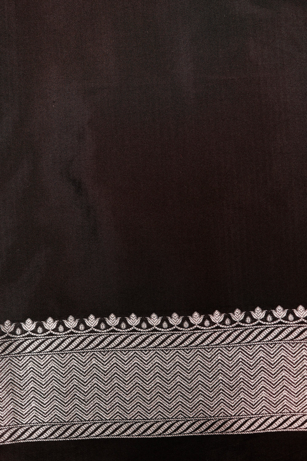 Handwoven Black Banarasi Katan Silk Saree