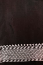 Handwoven Black Banarasi Katan Silk Saree