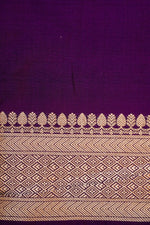 Handwoven Purple Banarasi Katan Silk Saree