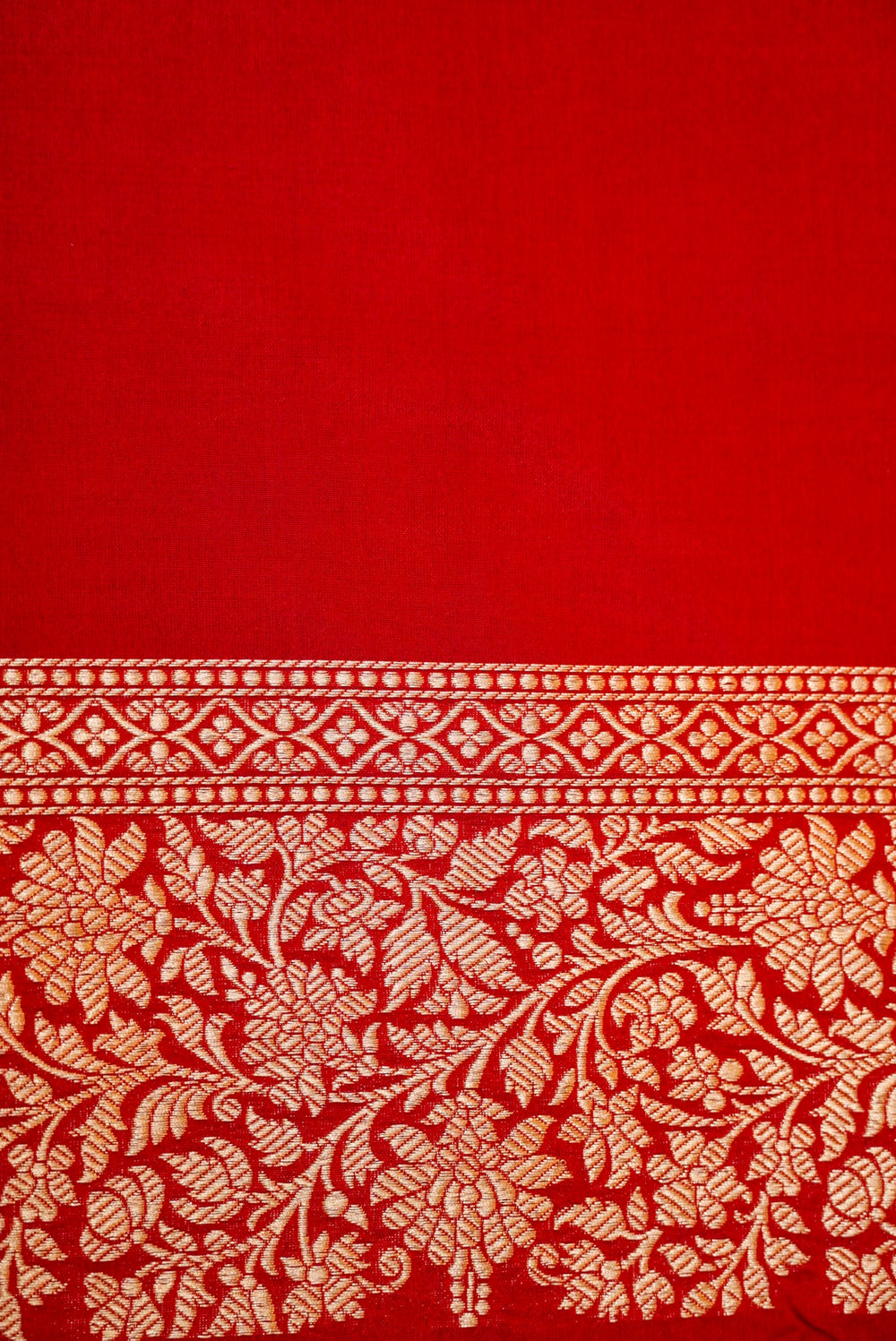 Handwoven Red Banarasi Katan Silk Saree