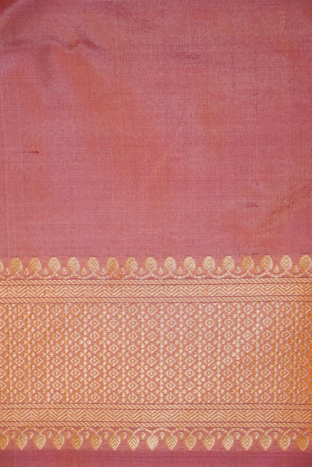 Handwoven Onion Pink Banarasi Katan Silk Saree