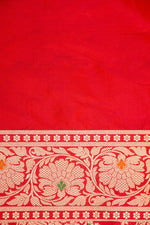 Handwoven Red Banarasi Katan Silk Saree