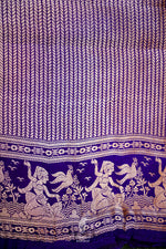 Handwoven Purple Banarasi Katan Soft Silk Saree