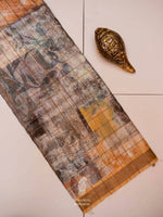 Handwoven Banarasi Tussar Silk Saree