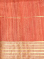 Handwoven Rustic Pink Katan Silk Saree