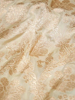 Handwoven Off-white Banarasi Katan Silk Saree