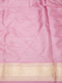 Handwoven Banarasi Baby Pink Katan Silk Saree