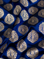 Handwoven Banarasi Blue Katan Silk Saree