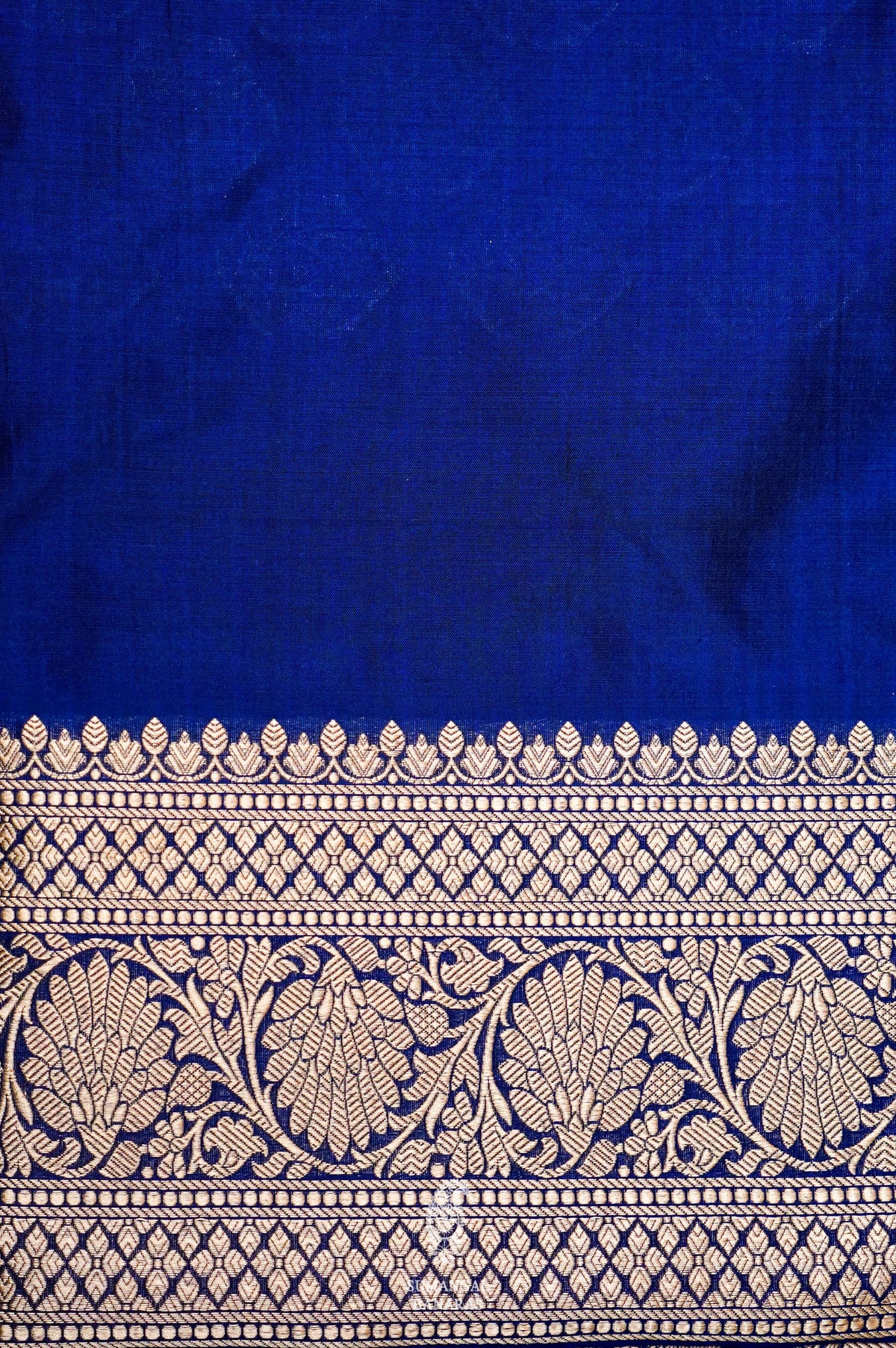 Handwoven Blue Banarasi Katan Silk Saree