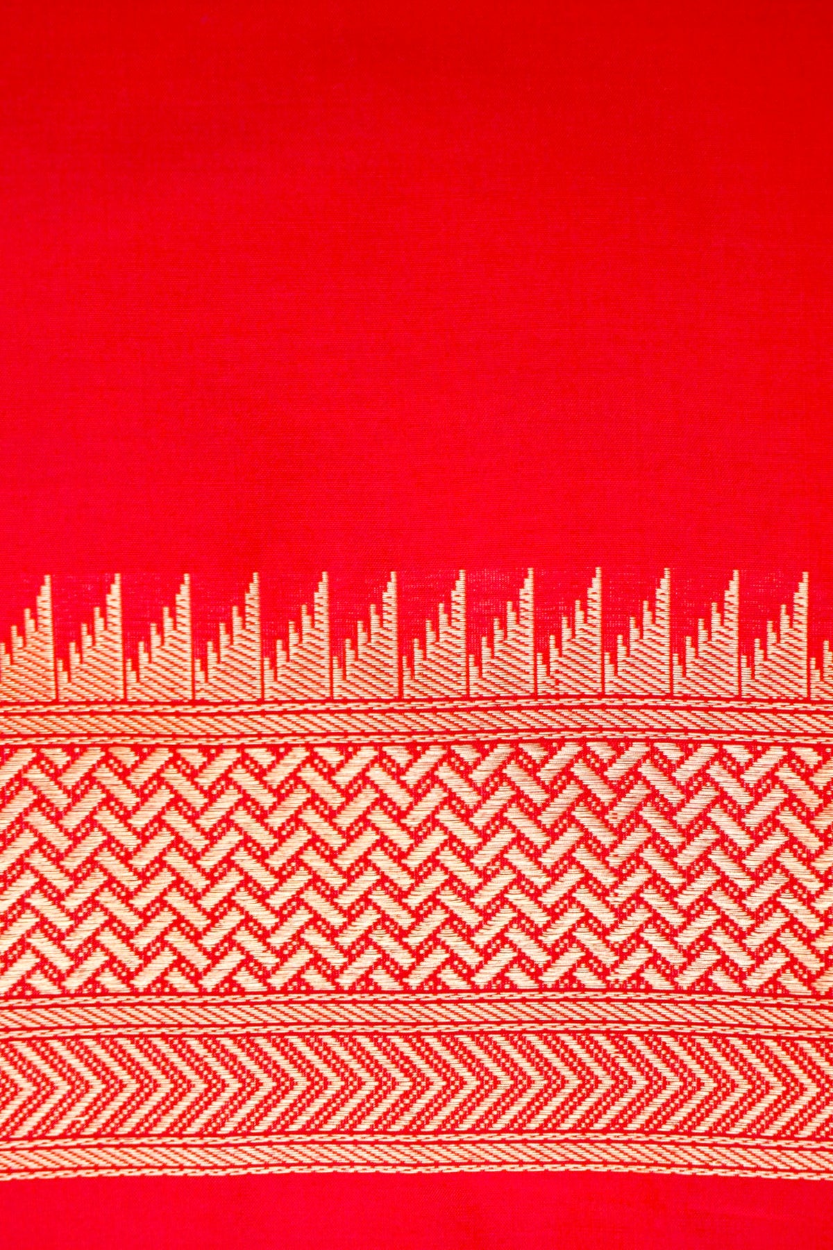 Handwoven Red Banarasi Katan Silk Saree