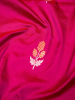 Handwoven Pink Banarasi Katan Silk Saree