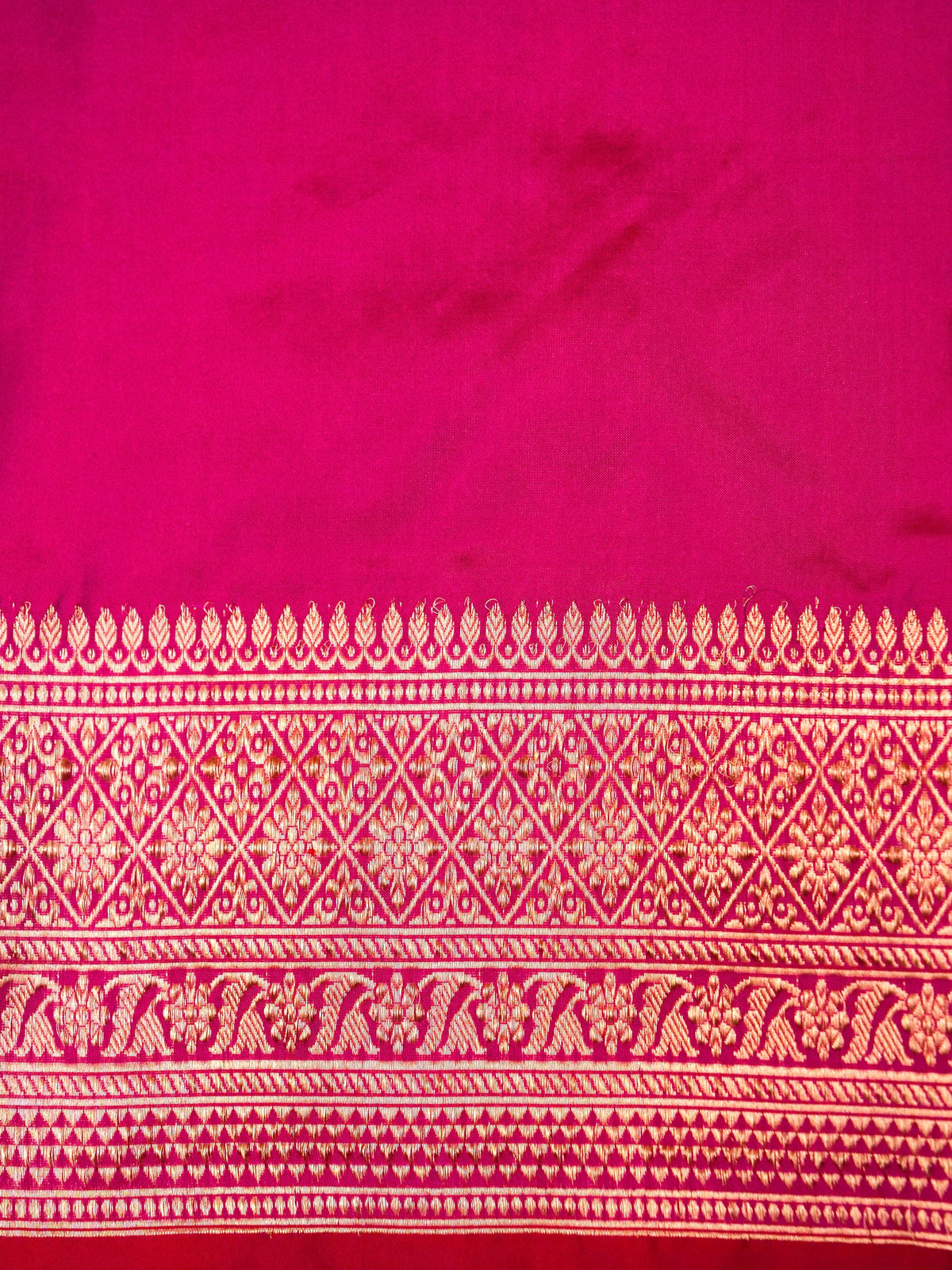 Handwoven Pink Banarasi Katan Silk Saree