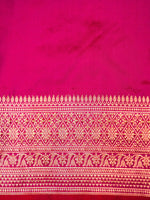 Handwoven Pink Banarasi Katan Silk Saree