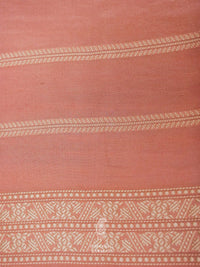 Handwoven Peach Banarasi Tissue Katan Silk Saree