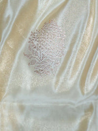 Handwoven Ivory Banarasi Katan Silk Saree