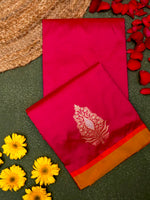 Handwoven Magenta Banarasi Katan Silk Saree