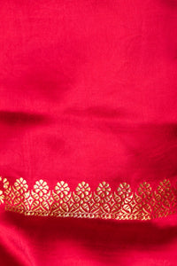 Handwoven Pink Banarasi Katan Silk Saree