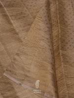 Handwoven Golden Banarasi Crush Tissue Silk Saree