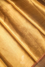 Handwoven Banarsi Flexing Gold Tissue Silk Saree