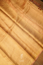 Handwoven Banarsi Tuba Gold Tissue Silk Saree