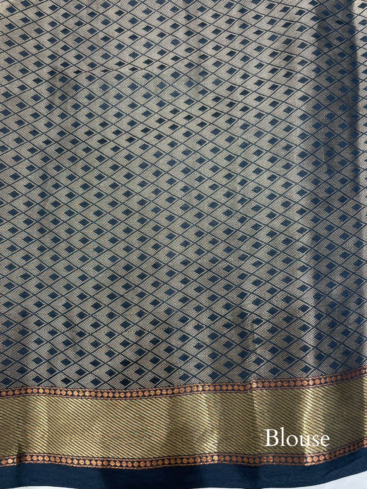 Handwoven Black Banarasi Tissue Silk Saree
