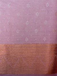 Handwoven Banarasi Lavender Tissue Silk Saree