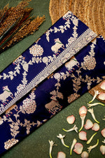 Handwoven Royal Blue Banarasi Katan Soft Silk Saree