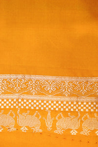 Handwoven Yellow Banarasi Katan Silk Saree