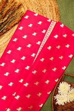 Handwoven Pink Banarasi Katan Silk Saree